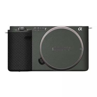 Imagem de Adesivo de capa de câmera para Sony ZV-E10 protetor de câmera película protetora antiarranhões decoração (couro verde)
