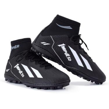 Imagem de chuteira cano longo society trainer adulto, Preto, 37