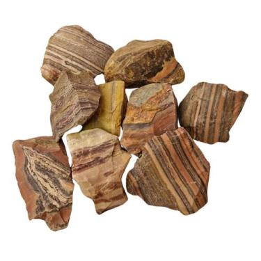 Imagem de Pedra Dolomita Listrada 4 a 7 cm Bruta 500 g Natural - Meta Atacado