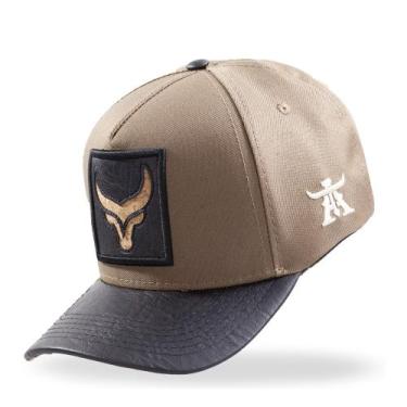 Imagem de Boné SnapBack Fitão Boi Atrevidu's Country Premium, Bege, Grafite, Úni