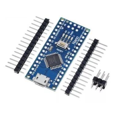 Imagem de Placa Arduino Nano Com Conector V3 Pino Não Soldado - BLUTU