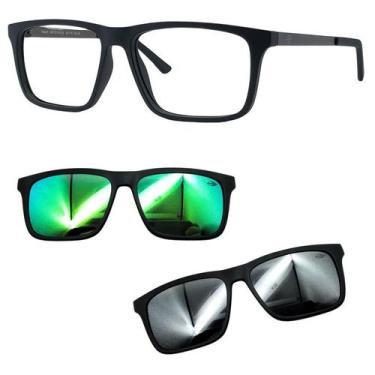 Imagem de Oculos Mormaii Swap 6 A14 6132 Com 2 Clipons Verde e Prata, Verde, Pra