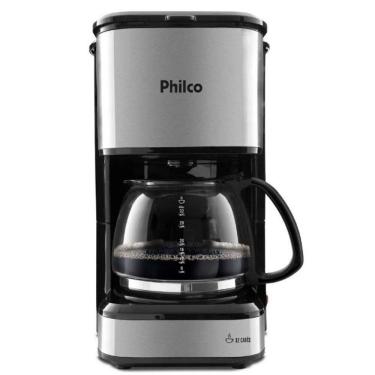 Imagem de Cafeteira Eletrica Philco Faz 32 Xicaras 750W - Inox/Preta 220V