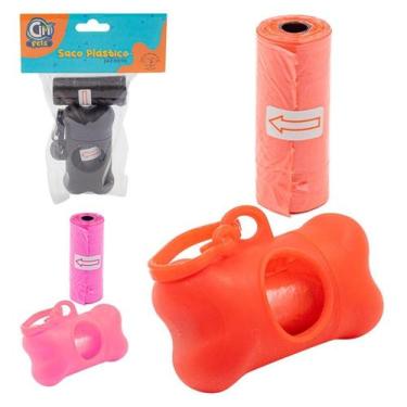 Imagem de Saco/saquinho Para Fezes Animal Plastico 15 Unid + Estojo - cim Pet