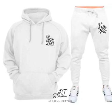 Imagem de Conjunto Moletom Estampado Personalizado LA Unissex Malha 100% Algodao