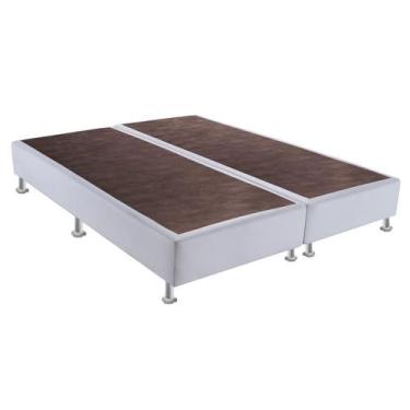 Imagem de Cama Box King Size Ortobom Napa Branco (186x198X30cm)