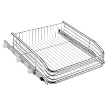 Imagem de Gaveta 37cm Deslizante Aramada com Corrediça para Cozinha Multiuso Fru