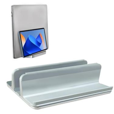 Imagem de JINYUHAY Suporte Vertical para Laptop de Mesa Dock, Compatível com Notebooks e Tablets, Base Antiderrapante e Ajustável de 1,2 cm a 6,8 cm