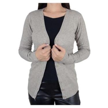 Imagem de Blusa Feminina Facinelli By Mooncity Cardigan Cacau - 651180-Feminino
