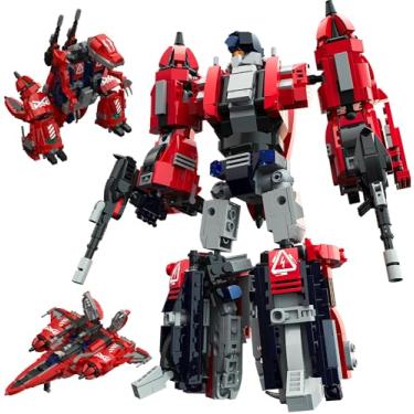 Imagem de Sillbird Robot Building Sets Gift Idea for Adults, Nostalgic Display Collectible for Home or Office Décor - Buildable Model Kit Converts to Plane or Dinosaur Mode