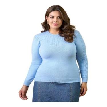 Imagem de Suéter Feminino Plus Size Tricot Modal Premium Inverno Linda-Feminino