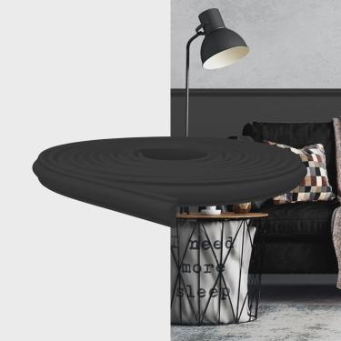 Imagem de Rodameio Boiserie eva Autocolante 2,3cm Preto 5 Metros MeuRodapé