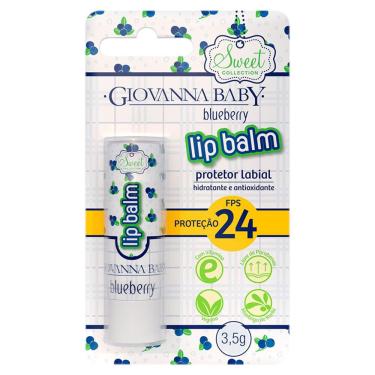 Imagem de Protetor Labial Lip Balm Giovanna Baby Blueberry FPS 24 Sweet Collection 3,5g