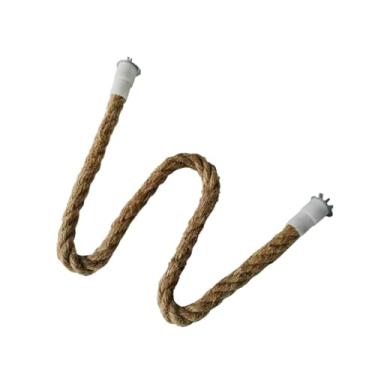 Imagem de WeiLaiKeQi Bird Pold Stand Papagand corda Pata Retornando em pé Morda de brinquedo Playground corda, 105cm