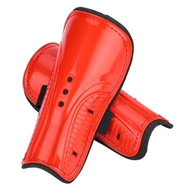 Imagem de Guardas de Canela de Futebol Infantil Adultos, Protetor de Pernas de Bola de Futebol Leve e Resistente Com Material de PVC e EVA, Confortável Respirável, Proteção Aprimorada,