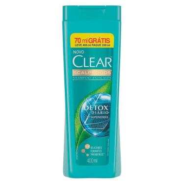 Imagem de Clear shampoo anticaspa detox diário com 400ML