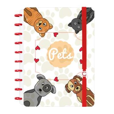 Imagem de Caderno Criativo Coração Pet A4/A5 Disco Inteligente (Grande A4)