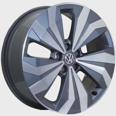 Imagem de Jogo De Rodas Volkswagen T-Cross Lanzone 16 x 6,0 5x100 ET39 Grafite Diamantado