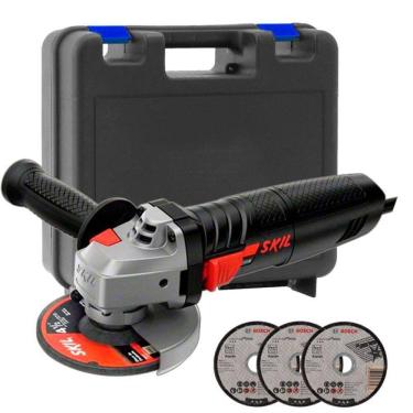 Imagem de Esmerilhadeira Angular 4.1/2 POL 700W 9002 SKIL c/ Maleta e 3 Discos de Corte BOSCH