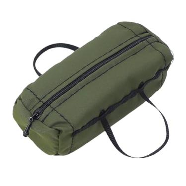 Imagem de Kokiya Hobby Car Saco de viagem Bagagem na cobertura da telhado 1/10 Bolsa de bagagem de carro de brinquedo RC Bagagem de viagem para SCX10, Verde Escuro