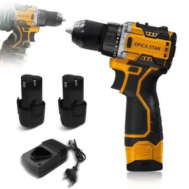 Imagem de Furadeira de Parafusadeira Brushless Furadeira Elétrica 18V Parafusaadeira e Furadeira Portatil Sem Fio Impacto 2 Bateria 110V/220V