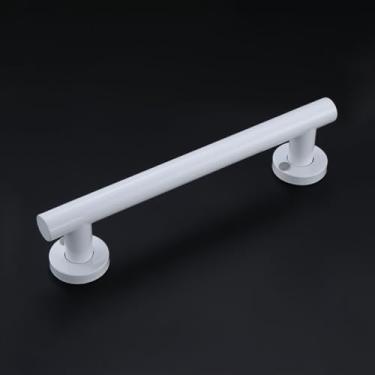 Imagem de Barra de apoio cilíndrica de parede preta, corrimão de banho antiderrapante de aço inoxidável 304, cabo de chuveiro de tinta de cozimento reto para idosos grávidas com deficiência