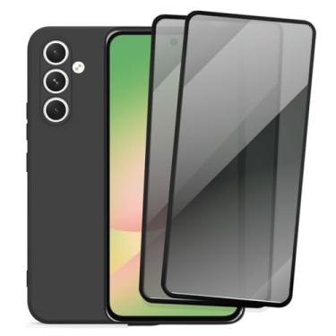 Imagem de Kit Capa Capinha Aveludada Anti Impacto e 2 Película De Privacidade Para Samsung Galaxy A56