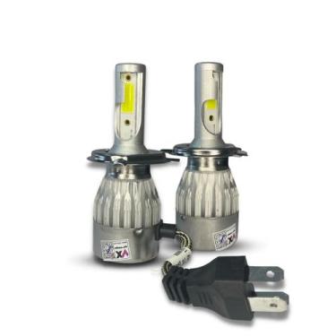 Imagem de Kit Super Led C6 12v 24v Cruze 11 À 16 Farol Alto Baixo H4, H4