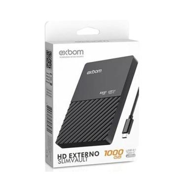 Imagem de HD Externo 1TB de 2.5 Polegadas Type C 3.1 Exbom HDE-S1TA