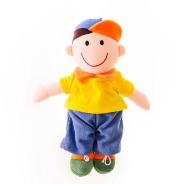 Imagem de Pelúcia Boneco Matheus AMARELO/AZUL 32CM - ZIP