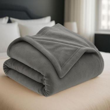 Imagem de Cobertor Manta Casal Microfibra Ultra Macia 2,00x1,80m Coberta Antialé