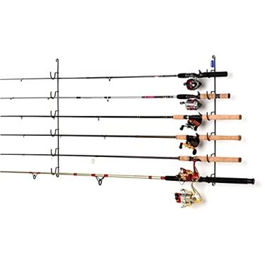 Imagem de Rack'Em Rack de vara de pesca horizontal com 6 varas