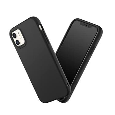 Imagem de RhinoShield Capa compatível com [iPhone 11] | SolidSuit - Capa protetora de design fino absorvente de choque com acabamento fosco premium 3,5 m/3,4 m de proteção contra quedas - Preto clássico