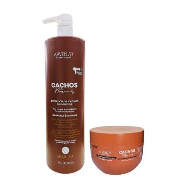 Imagem de Kit Arvensis Professional Cachos Naturais - Ativador De Cachos Crespos