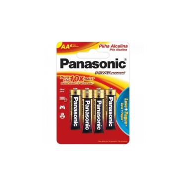 Imagem de PILHA ALCALINA PEQUENA AA C/ 6 PANASONIC