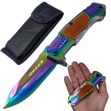 Imagem de Canivete com Design Marcante, Lâmina Inox 9,5cm, Trava e Clip de Cinto