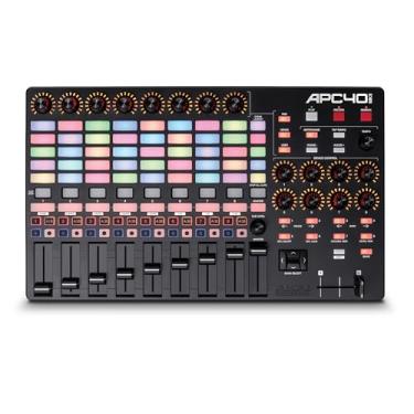 Imagem de Akai Professional APC40 MKII Controlador MIDI USB com matriz 5x8, knobs, faders, mapeamento 1:1 com Ableton Live Lite e suíte profissional incluída