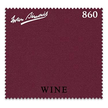 Imagem de Toalha de mesa de bilhar Simonis 860 – Trilhos pré-cortados – Revendedor autorizado (vinho, 2 m)