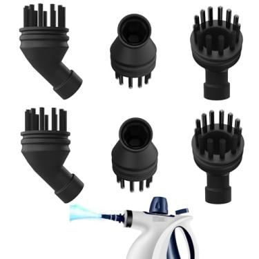 Imagem de Vykyntow Pacote com 6 escovas de acessórios de limpeza a vapor compatíveis com limpador a vapor pressurizado portátil Mosche whl-603/Em-320, acessórios de substituição de limpador a vapor, peças de
