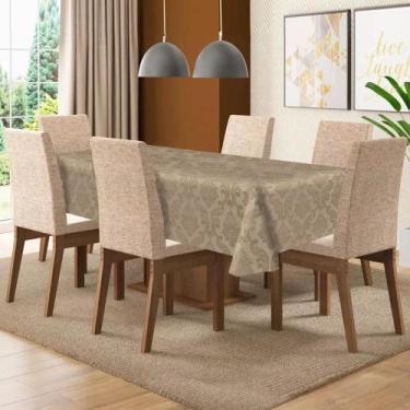 Imagem de Toalha De Mesa 4 Lugares Retangular Tecido Jacquard - CAMPARI TEXTIL, 