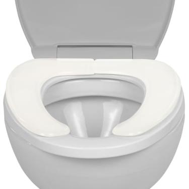 Imagem de Vive Capa de almofada de assento de vaso sanitário de gel – Almofada de elevação acolchoada elevada para cadeiras alongadas, padrão e cômoda - aquecedor de assento e conforto para alívio da pressão e