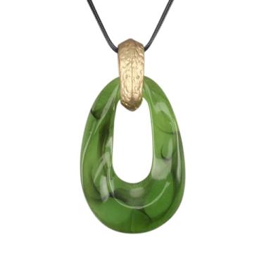 Imagem de Jeilwiy Colar feminino boho estilo hippie, grosso, longo, de couro, gargantilha preta, boêmio, Couro sintético, Sem Pedra Preciosa