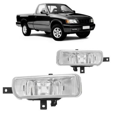 Imagem de Farol Milha Auxiliar S10 Blazer 1995 1996 1997 1998 Cristal Lisa Vidro