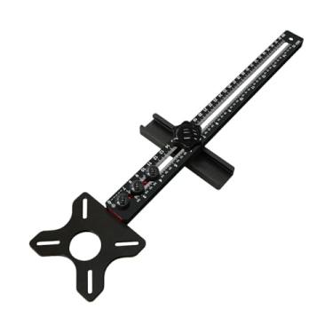 Imagem de Ｂｅｓｇａ Suporte de ranhura para fresamento de roteador, gabarito de corte circular de roteador, máquina de aparar multifuncional resistente, placa dobrável, Sem Base