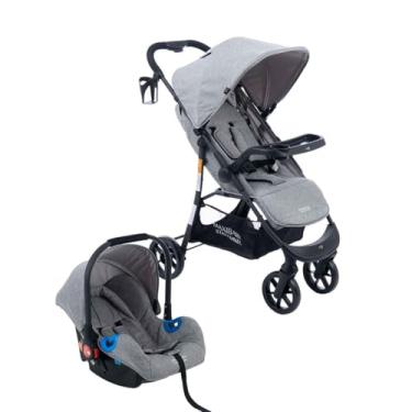 Imagem de Carrinho de Bebê Com Bebê Conforto Startravel - Maxi Baby (Cinza)