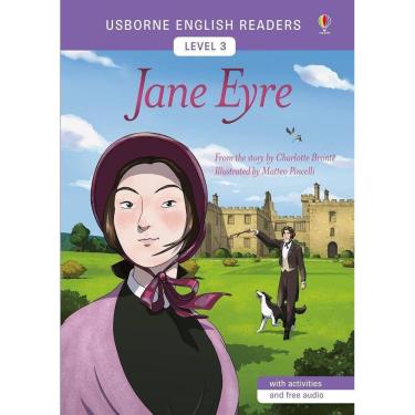 Imagem de Jane Eyre - Usborne English Readers - Level 3 - Book With Activities And Free Audio
