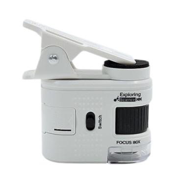 Imagem de Mini Microscópio Portátil Bolso Uso 80x Celular Tablet