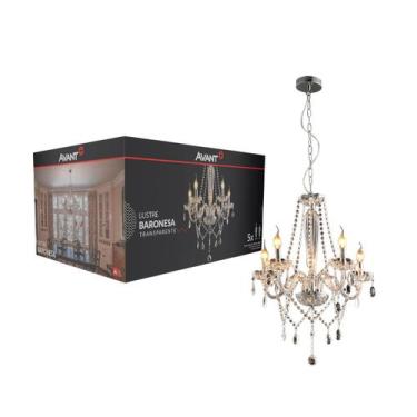 Imagem de Lustre Luminaria led Baronesa 5xE14 Transparente Cod: 785050072 Avant