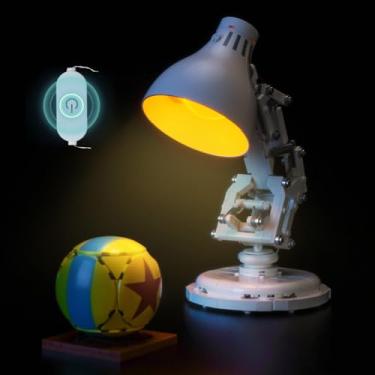 Imagem de LocoLee Kit de luz compatível com Lego 21357 Pixar Luxo Jr. Lâmpada – Sem modelo apenas, acessórios de iluminação com interruptor de controle de luz de toque para Lego Pixar Ideias de lâmpadas para