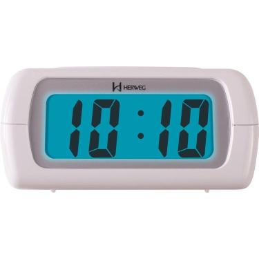 Imagem de Despertador Digital Branco Herweg 2981